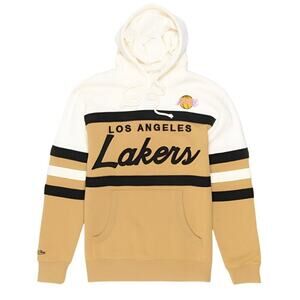 NWT Men's Los Angeles Lakers Mitchell & Ness Head Coach Pullover Hoodie Size XL